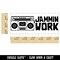 Jammin Work Stereo Teacher Student School Self-Inking Rubber Stamp Ink Stamper